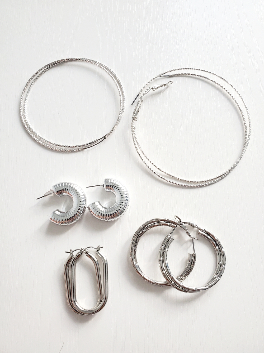Silver Hoop Earring Set - Stylish Women’s Jewelry
